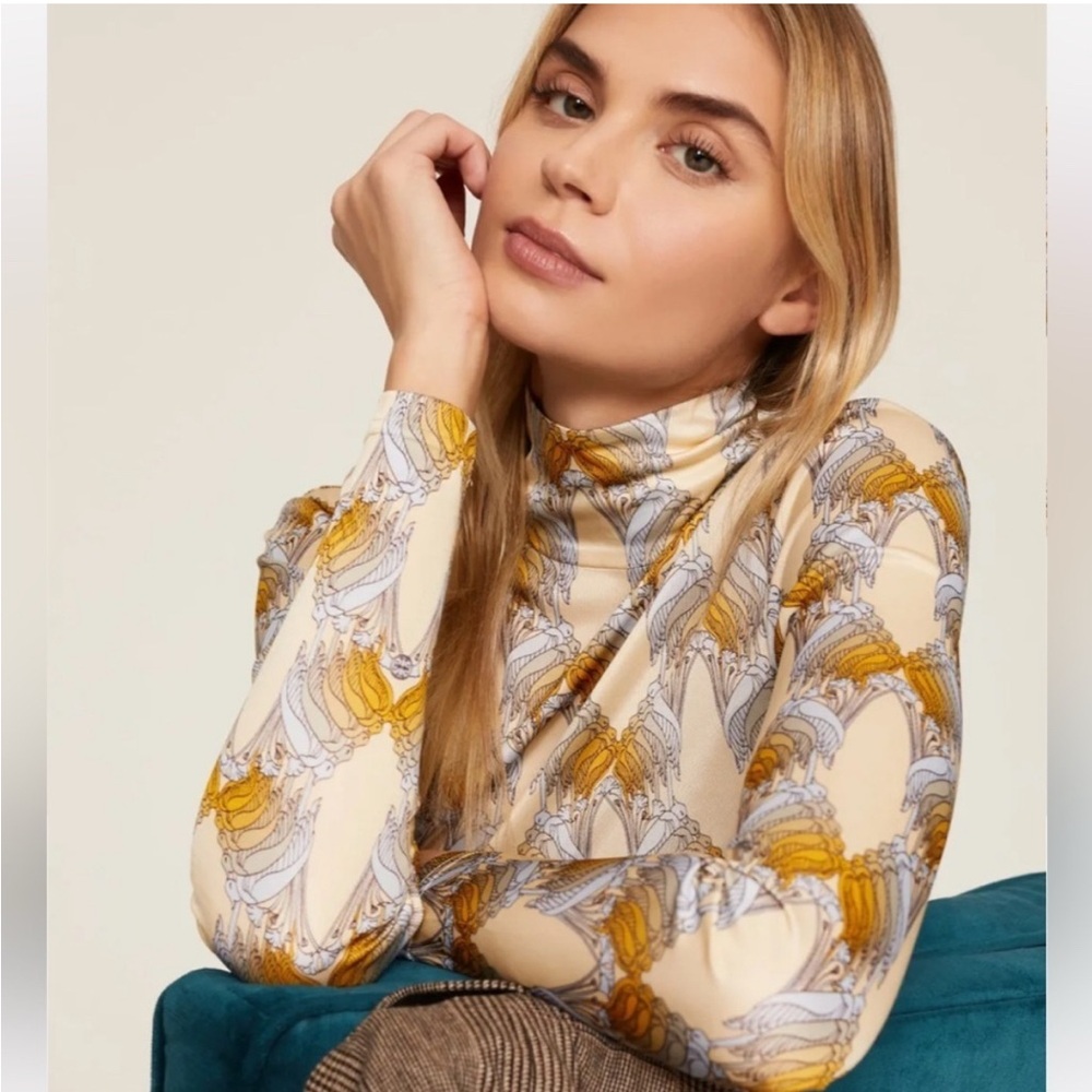 New with tags! Tory Burch silky, jersey, turtleneck